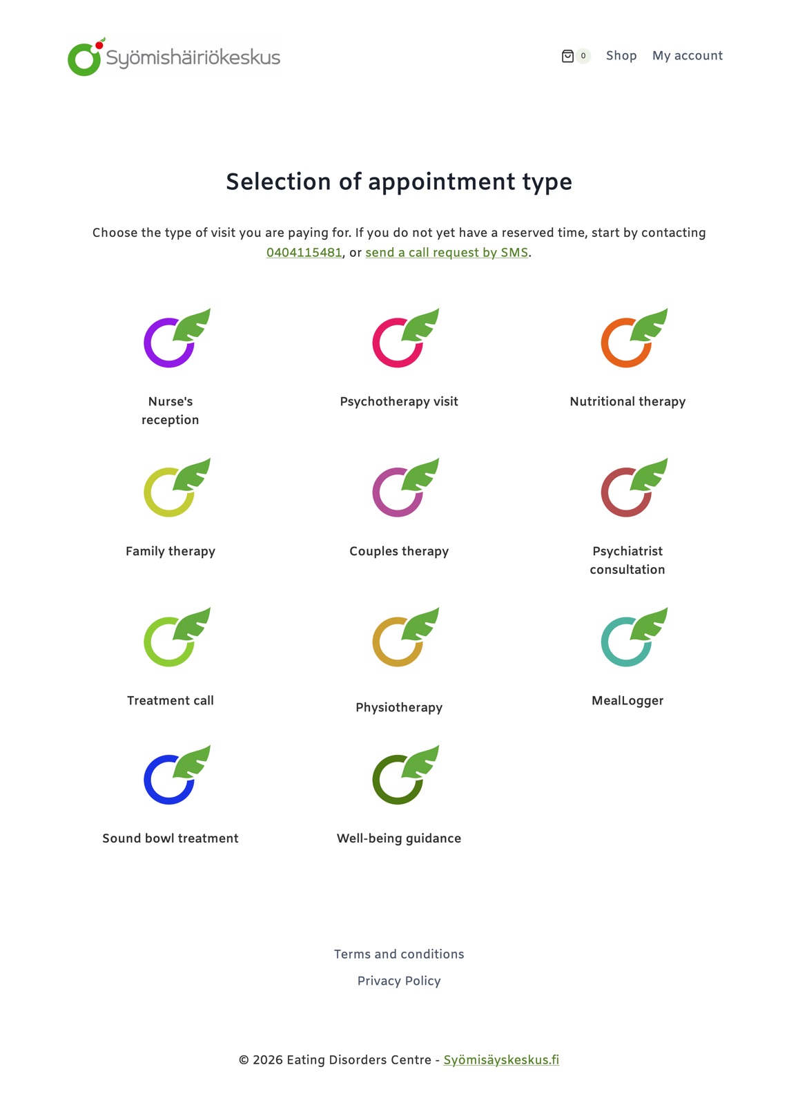 Appointment checkout
